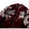 Phoenix Half Moon Dual Dragon Embroidered Sukajan Souvenir Jacket 13 Phoenix Half Moon Dual Dragon Embroidered Sukajan Souvenir Jacket 13