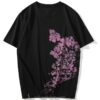 Cherry Blossoms Japanese Sexy Geisha Sukajan T-shirt 2