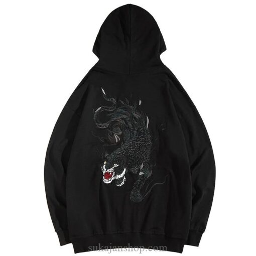 Dark Panther Embroidered Sukajan Hoodie
