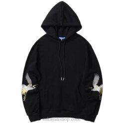 Flying Crane Gold Leaf Sukajan Hoodie 2