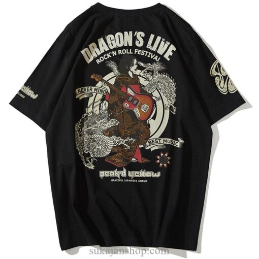 Dragon Live Geisha Sukajan T-shirt 3
