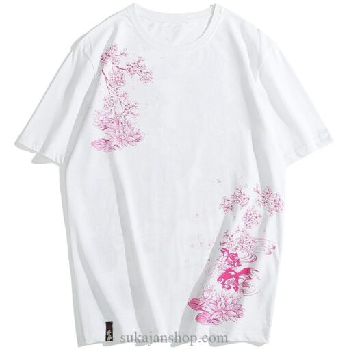 Three Geisha Cherry Blossoms Sukajan T-shirt 3