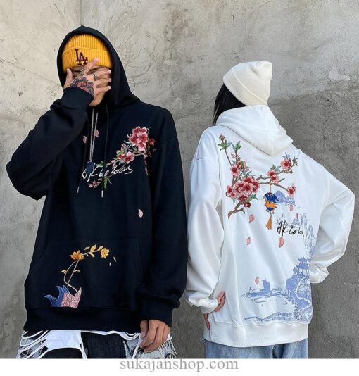 Japan Sakura Embroidery Wonderland Sukajan Souvenir Jacket 12