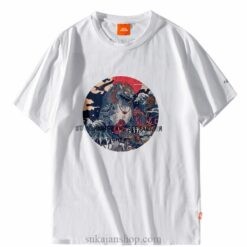 Stone Lion Streetwear Summer Print Sukajan T-shirt 2