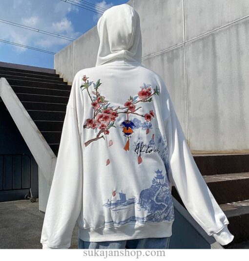 Japan Sakura Embroidery Wonderland Sukajan Souvenir Jacket 18
