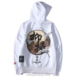 Three Crane Harajuku Streetwear Sukajan Hoodie Three Crane Harajuku Streetwear Sukajan Hoodie