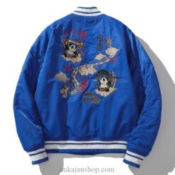 Cute Dragon Panda Shenlong Embroidery Sukajan Jacket 1 Cute Dragon Panda Shenlong Embroidery Sukajan Jacket 1