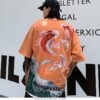 Wave Koi Fish Print Harajuku Sukajan T-shirt 16 Wave Koi Fish Print Harajuku Sukajan T-shirt 16