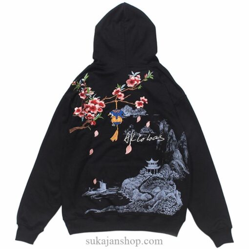 Japan Sakura Embroidery Wonderland Sukajan Souvenir Jacket