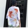 Wave Koi Fish Print Harajuku Sukajan T-shirt 18