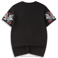 Summer Cotton Embroidery Dragon T Shirt 2