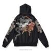 Mythical Half Moon Dragon Cloud Embroidered Sukajan Zip-Up Hoodie Mythical Half Moon Dragon Cloud Embroidered Sukajan Zip-Up Hoodie