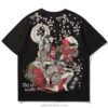 Geisha Cherry Flowers Cute Sukajan T-shirt Geisha Cherry Flowers Cute Sukajan T-shirt