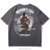Dragon Rocking Graphic Geisha Sukajan T-shirt 5