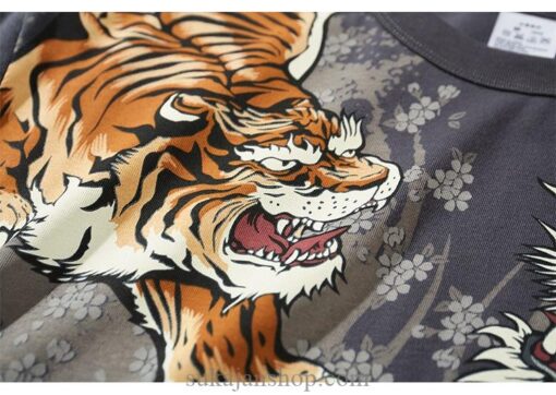 Legendary Dragon and Roaring Tiger Sukajan T-shirt 14