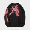 Fiery Retro Red Phoenix Sukajan Sweatshirt 4 Fiery Retro Red Phoenix Sukajan Sweatshirt 4