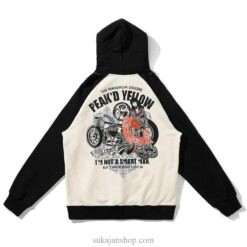 Japanese Style Geisha Biker Harajuku Printed Hoodie Japanese Style Geisha Biker Harajuku Printed Hoodie