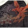 Embroidery Dragon Phoenix Flower Graphic Stand Collar Sukajan Jacket 14