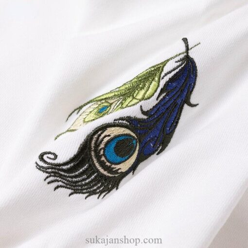 Mythical Peacock Embroidered Sukajan Hoodie 3