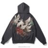 Cherry Blossom Legendary Fox Embroidered Sukajan Zip-Up Hoodie 4