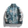 Chrysanthemum Winter Casual Embriodery Flower Parkas Jacket 1 Chrysanthemum Winter Casual Embriodery Flower Parkas Jacket 1