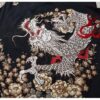 Mythical Dragon Floral Embroidered Sukajan Zip-Up Hoodie 12