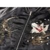 Flower Embroidery Splicing Stand Collar Sukajan Souvenir Jacket 10 Flower Embroidery Splicing Stand Collar Sukajan Souvenir Jacket 10