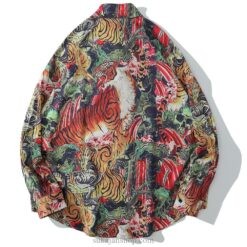 Tiger Abstract Demon Sukajan Shirt 2