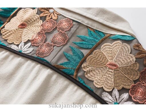 Flower Embroidery Patchwork Japanese Sukajan Jacket 12