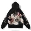 Japanese Mythical Dragon Fox Vintage Embroidered Sukajan Zip-Up Hoodie Japanese Mythical Dragon Fox Vintage Embroidered Sukajan Zip-Up Hoodie
