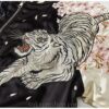 Embroidery Dragon Phoenix Flower Graphic Stand Collar Sukajan Jacket 13