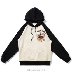 Harajuku Geisha Rocking Japanese Sukajan Print Hoodie 2