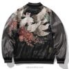 Flower Embroidery Splicing Stand Collar Sukajan Souvenir Jacket 4 Flower Embroidery Splicing Stand Collar Sukajan Souvenir Jacket 4