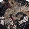 Golden Japanese Embroidery Stand Collar Sukajan Souvenir Jacket 4 Golden Japanese Embroidery Stand Collar Sukajan Souvenir Jacket 4