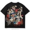 Oversized Floral Geisha Japanese Sukajan T-shirt