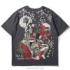 Geisha Cherry Flowers Cute Sukajan T-shirt 4 Geisha Cherry Flowers Cute Sukajan T-shirt 4