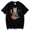 Cute Cat Japanese Sword T-Shirt 3 Cute Cat Japanese Sword T-Shirt 3