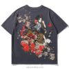 Floral Geisha Swords Japanese Sukajan T-shirt 4