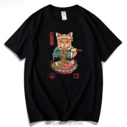 Cute Cat Japanese Sword T-Shirt 2