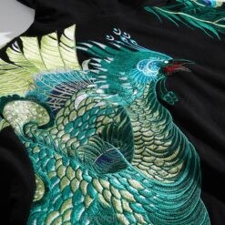 Casual Peacock Tail Japanese Souvenir Hoodie 2