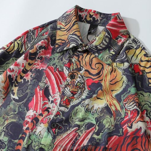 Tiger Abstract Demon Sukajan Shirt 5