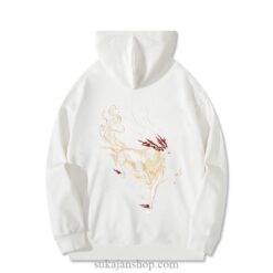 Abstract Dragon Casual Embroidered Hoodie 1