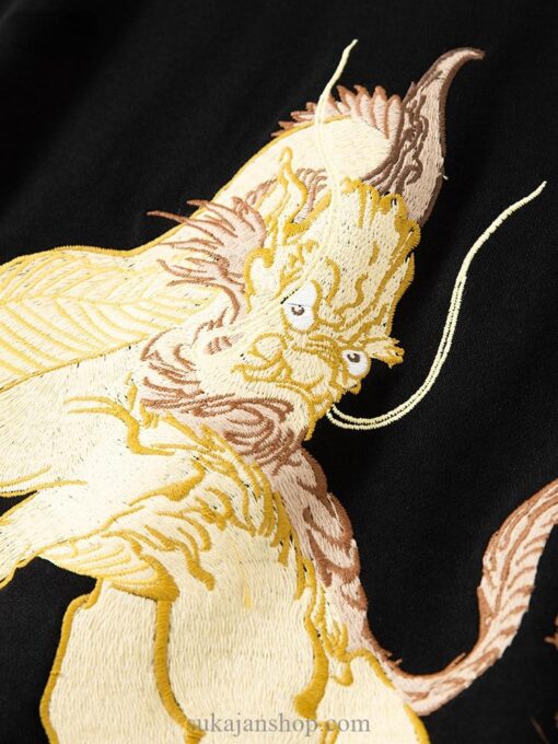 Retro Golden King Dragon Sukajan Sweatshirt 3