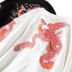 Fiery Retro Red Phoenix Sukajan Sweatshirt 2