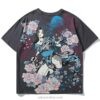 Geisha Full Moon Floral Sukajan T-shirt 4 Geisha Full Moon Floral Sukajan T-shirt 4