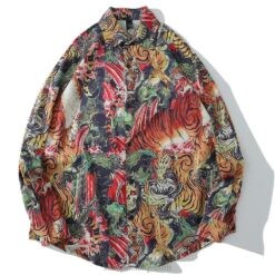 Tiger Abstract Demon Sukajan Shirt Tiger Abstract Demon Sukajan Shirt