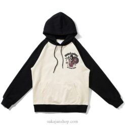 Geisha Sexy Patchwork Hoodie Sukajan Print Hoodie 2