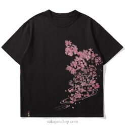 Geisha Full Moon Floral Sukajan T-shirt 2