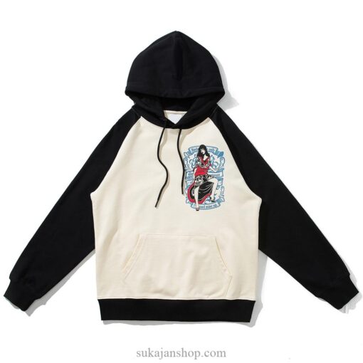 Streetwear Biker Sexy Girl Japanese Print Hoodie 2 Streetwear Biker Sexy Girl Japanese Print Hoodie 2