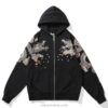 Rising Phoenix Half Moon Embroidered Sukajan Zip-Up Hoodie 1 Rising Phoenix Half Moon Embroidered Sukajan Zip-Up Hoodie 1